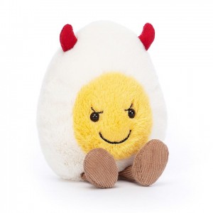 HUGE Jellycat Amuseable Devilled Egg 28 CM X 18 CM, Jellycat USA | GP7301845