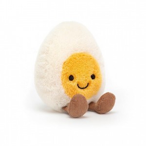 HUGE Jellycat Amuseable Happy Boiled Egg 28 CM X 18 CM, Jellycat USA | TK6398174