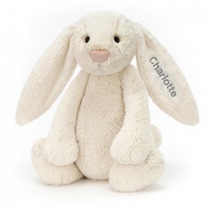 HUGE Jellycat Personalised Bashful Cream Bunny 51 CM X 21 CM, Jellycat USA | TG7093841