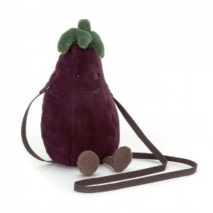 Jellycat Amuseable Aubergine Bag 24 CM X 12 CM, Jellycat USA | FY4275698