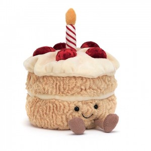 Jellycat Amuseable Birthday Cake 16 CM X 12 CM, Jellycat USA | XN0839145