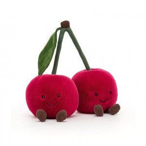 Jellycat Amuseable Cherries 22 CM X 23 CM, Jellycat USA | IU6170543