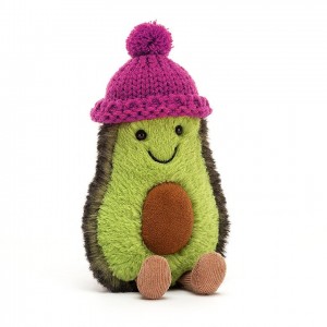 Jellycat Amuseable Cozi Avocado Fuchsia 15 CM X 8 CM, Jellycat USA | OS5139402