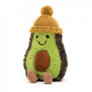 Jellycat Amuseable Cozi Avocado Mustard 15 CM X 8 CM, Jellycat USA | AY6258017