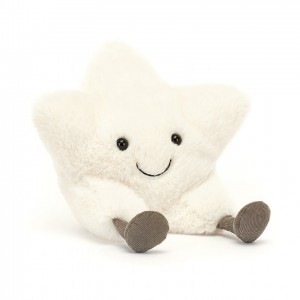 Jellycat Amuseable Cream Star 24 CM X 21 CM, Jellycat USA | DP2873056