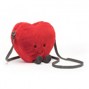 Jellycat Amuseable Heart Bag 17 CM X 18 CM, Jellycat USA | IY3580271