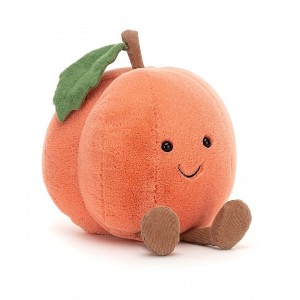 Jellycat Amuseable Peach 15 CM X 14 CM, Jellycat USA | RL8325679