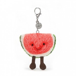 Jellycat Amuseable Watermelon Bag Charm 8 CM X 12 CM, Jellycat USA | JP0367214