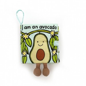 Jellycat Avocado Fabric Book 16 CM X 15 CM, Jellycat USA | UW9382457