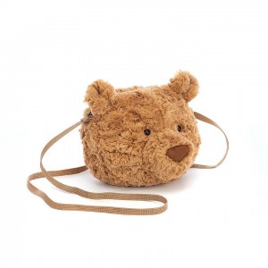 Jellycat Bartholomew Bear Bag 16 CM X 18 CM, Jellycat USA | MQ1523746