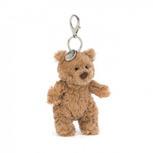 Jellycat Bartholomew Bear Bag Charm 12 CM X 6 CM, Jellycat USA | PA9152863