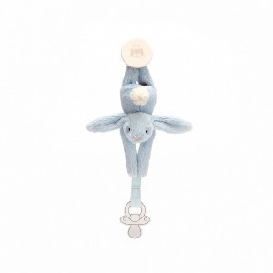 Jellycat Bashful Blue Dummy Holder 19 CM X 4 CM, Jellycat USA | VX4538261