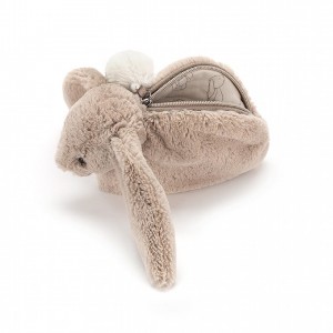 Jellycat Bashful Bunny Beige Pouch 10 CM X 5 CM, Jellycat USA | GN4053697