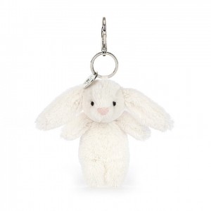 Jellycat Bashful Bunny Cream Bag Charm 17 CM X 4 CM, Jellycat USA | JH8507326