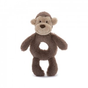 Jellycat Bashful Monkey Grabber 18 CM, Jellycat USA | DL3698125