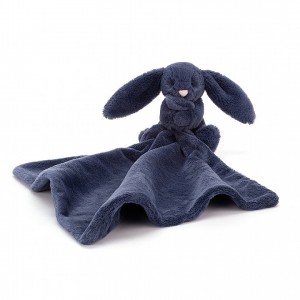 Jellycat Bashful Navy Bunny Soother 34 CM X 7 CM, Jellycat USA | HQ6579028