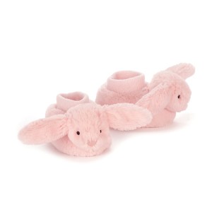 Jellycat Bashful Pink Bunny Booties 10 CM, Jellycat USA | BA1975460