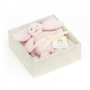 Jellycat Bashful Pink Bunny Gift Set 18 CM X 18 CM, Jellycat USA | RA0528976