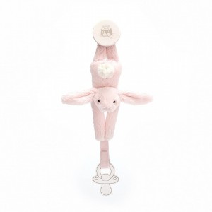 Jellycat Bashful Pink Dummy Holder 19 CM X 4 CM, Jellycat USA | GY4721680