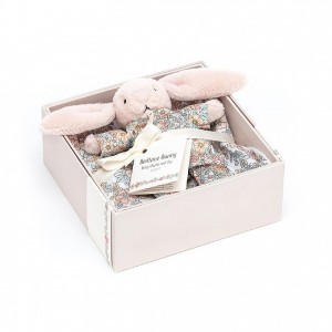 Jellycat Bedtime Blossom Bunny Gift Set 18 CM X 18 CM, Jellycat USA | YA7914062