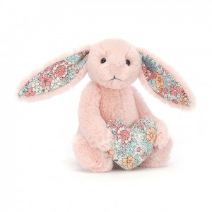 Jellycat Blossom Heart Blush Bunny 15 CM X 8 CM, Jellycat USA | GQ5892160