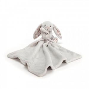 Jellycat Blossom Silver Bunny Soother 34 CM X 34 CM, Jellycat USA | WE6417203