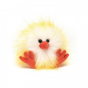 Jellycat Crazy Chick Yellow & White 11 CM X 7 CM, Jellycat USA | XZ0549286