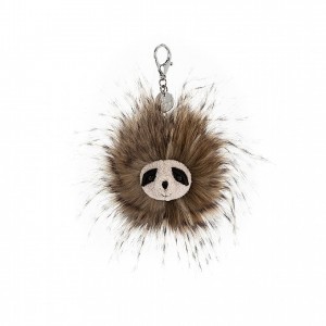 Jellycat Cyril Sloth Bag Charm 7 CM X 7 CM, Jellycat USA | SA0943216