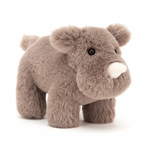 Jellycat Diddle Rhino 10 CM X 14 CM, Jellycat USA | QY7286304