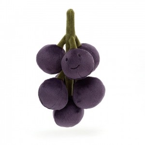 Jellycat Fabulous Fruit Grapes 15 CM X 8 CM, Jellycat USA | WN5608392