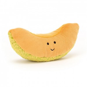 Jellycat Fabulous Fruit Melon 7 CM X 16 CM, Jellycat USA | ZD9645081