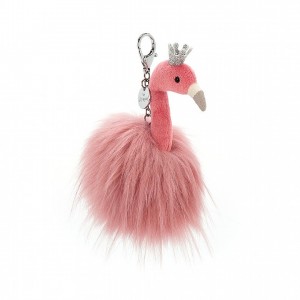 Jellycat Fancy Flamingo Bag Charm 14 CM X 6 CM, Jellycat USA | SF0341925