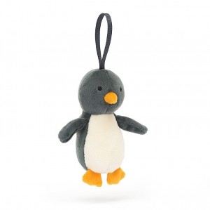 Jellycat Festive Folly Penguin 10 CM X 4 CM, Jellycat USA | NV2481059