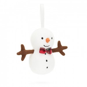 Jellycat Festive Folly Snowman 9 CM X 6 CM, Jellycat USA | NO6815230