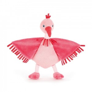 Jellycat Flapper Flamingo Soother 23 CM X 27 CM, Jellycat USA | CQ9612034