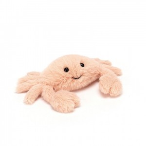 Jellycat Fluffy Crab 4 CM X 9 CM, Jellycat USA | SG5182469