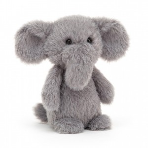 Jellycat Fluffy Elephant 11 CM X 5 CM, Jellycat USA | ZE6074318