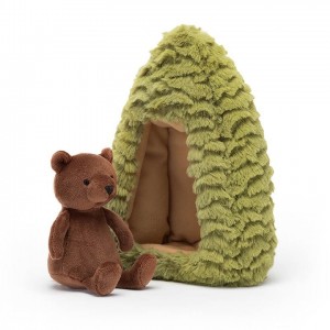 Jellycat Forest Fauna Bear 19 CM X 14 CM, Jellycat USA | PM2869730