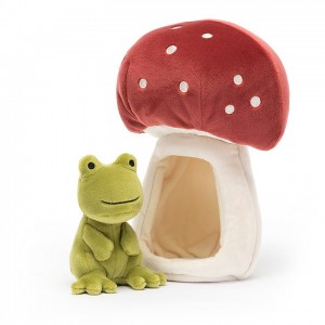 Jellycat Forest Fauna Frog 19 CM X 14 CM, Jellycat USA | TB3407981