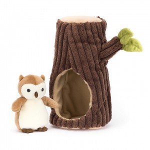 Jellycat Forest Fauna Owl 19 CM X 14 CM, Jellycat USA | DK5036741