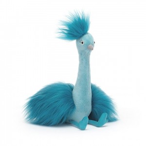 Jellycat Fou Fou Peacock 20 CM X 14 CM, Jellycat USA | DS8731645