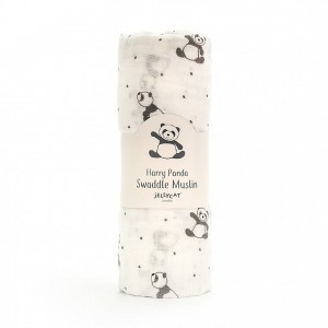 Jellycat Harry Panda Swaddle Muslin 120 CM, Jellycat USA | XW1752649