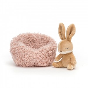 Jellycat Hibernating Bunny 12 CM X 12 CM, Jellycat USA | XH7618423