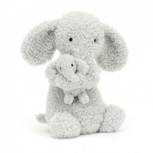 Jellycat Huddles Grey Elephant 26 CM X 14 CM, Jellycat USA | DO6159728