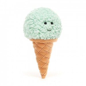 Jellycat Irresistible Ice Cream Mint 18 CM X 8 CM, Jellycat USA | IC2708914