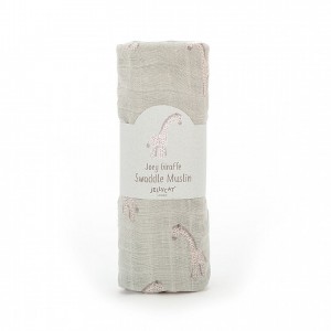 Jellycat Joey Giraffe Swaddle Muslin 120 CM, Jellycat USA | EN1524837