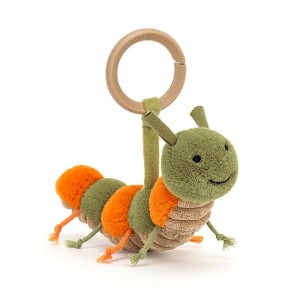 Jellycat Little Christopher Caterpillar Rattle 8 CM X 16 CM, Jellycat USA | XA2630197