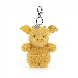 Jellycat Little Dragon Bag Charm 18 CM X 6 CM, Jellycat USA | IF2596047