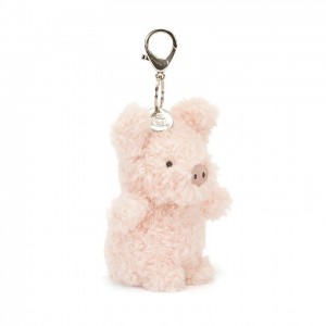 Jellycat Little Pig Bag Charm 17 CM X 6 CM, Jellycat USA | OY2140356