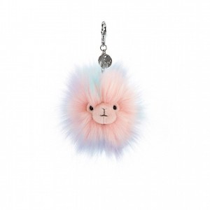 Jellycat Lovely Llama Bag Charm 7 CM X 7 CM, Jellycat USA | LJ1728905